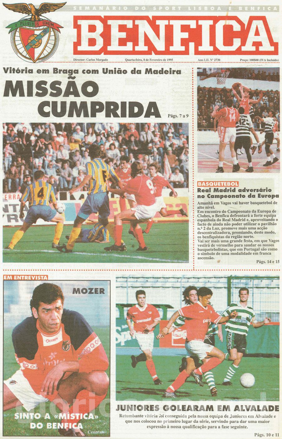 jornal o benfica 2730 1995-02-08